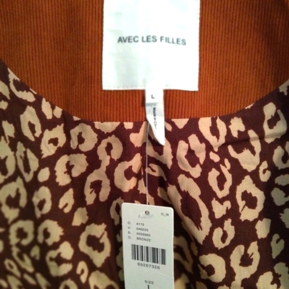 NWT Anthropologie Avec Les Filles Cordouroy Blazer - l - Picture 4 of 6